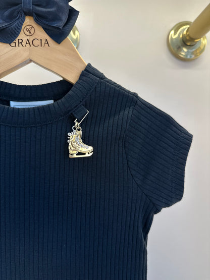 Blusa Infantil Essentials Mini-jóia Preta - Animê
