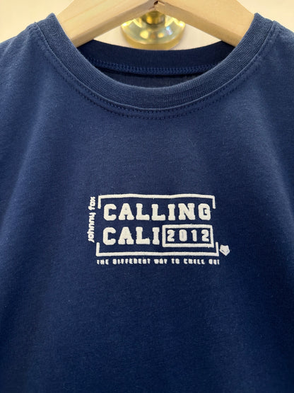 Conjunto Infantil Camiseta Calling e Bermuda Bege  - Little Johnny