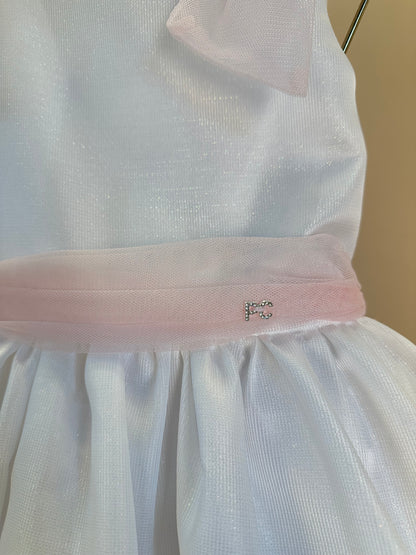 Vestido Infantil Floral com Laços nos Ombros - Petit Cherie