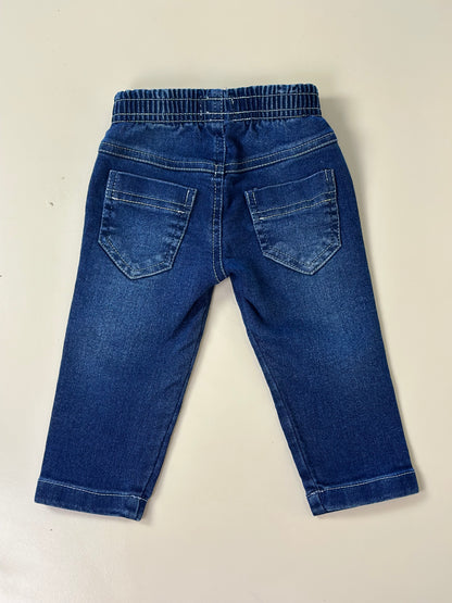 Calça Jeans Bebê Skinny Elastano Marinho - Dame