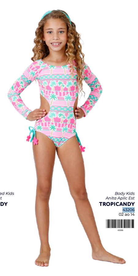 Body Infantil Anita Est Tropicandy - Siri Kids