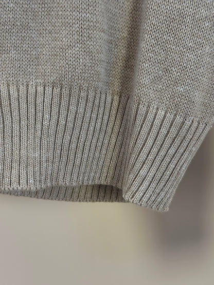 Blusa Infantil Tricot Ursinho Bege - Um Mais Um