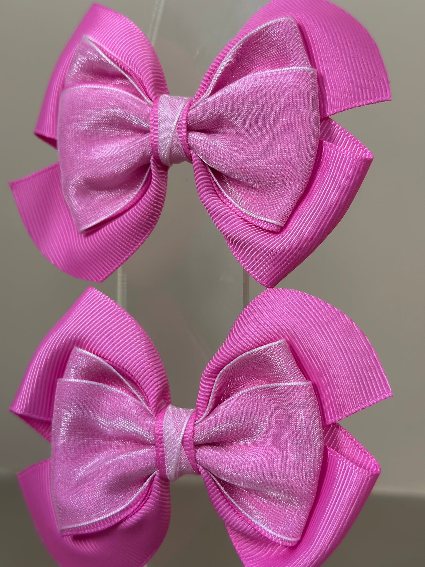 Laço Infantil Special Organza Liso Rosa Candy - Gracia