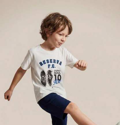 Camiseta Infantil Algodão FC Chuteiras - Reserva Mini