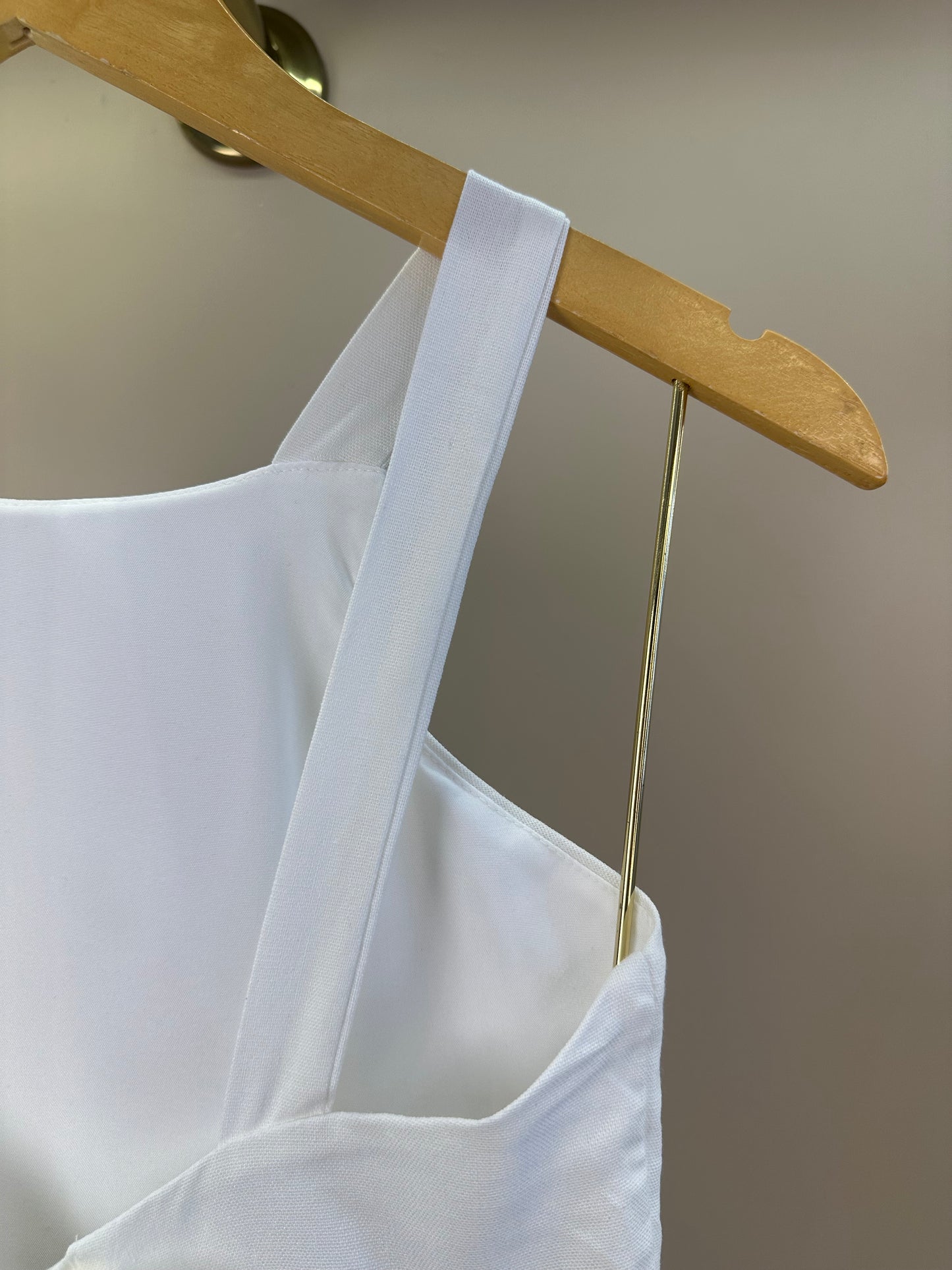 Vestido Teen de Linho Acinturada - Vanilla Cream