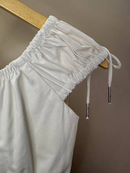 Conjunto Teen Blusa Tricoline Elástico Cintura e Saia Detalhes Bolsos - Two In