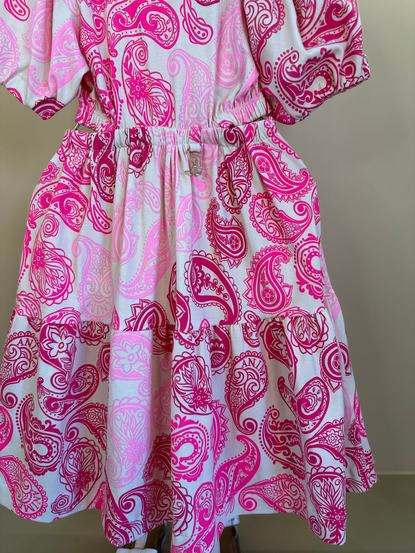 Vestido Infantil Abertura Lateral Paisley ANM - Animê