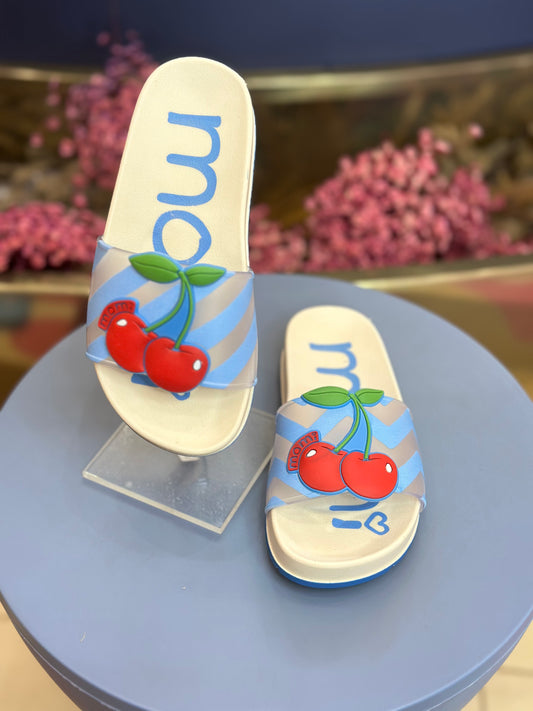 Sandália Infantil Slide Cerejinha - Momi