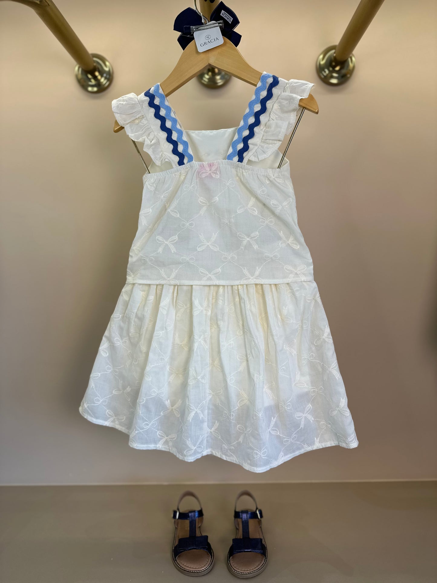 Conjunto Infantil Blusa e Saia Gelo Sianinha Azul - Momi