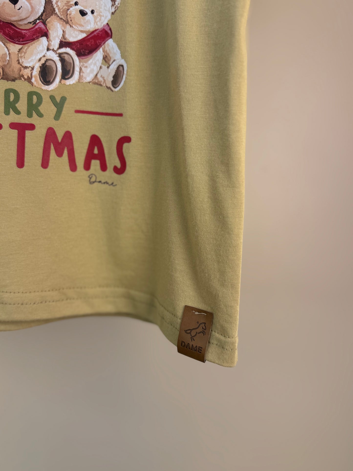 Camiseta Infantil Algodão Teddy Natal - Dame