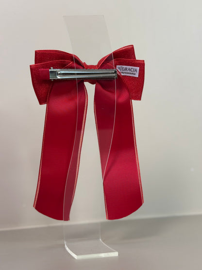 Laço Infantil Special Alongado Organza Red - Gracia