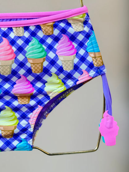 Biquíni Infantil Cropped Laila Ice Cream - Siri Kids