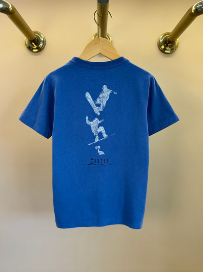 Camiseta Infantil Algodão Skate Azul - Dudes