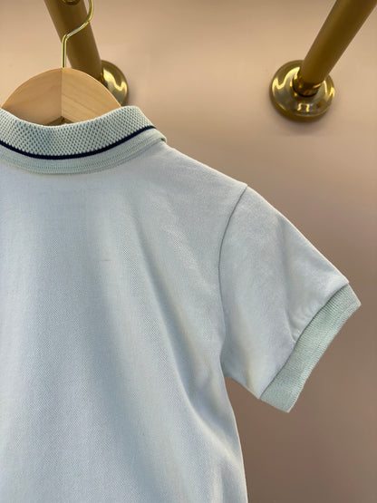Conjunto Infantil Camisa Gola Polo Verde Menta e Bermuda Dolce - Little Johnny