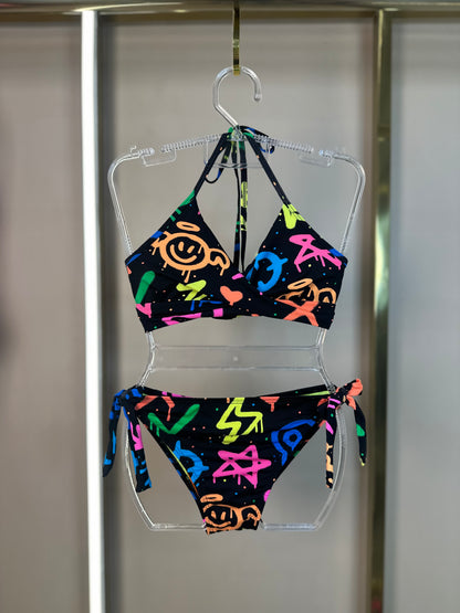 Biquíni Teen Faixinha Laura Grafite - Siri Kids