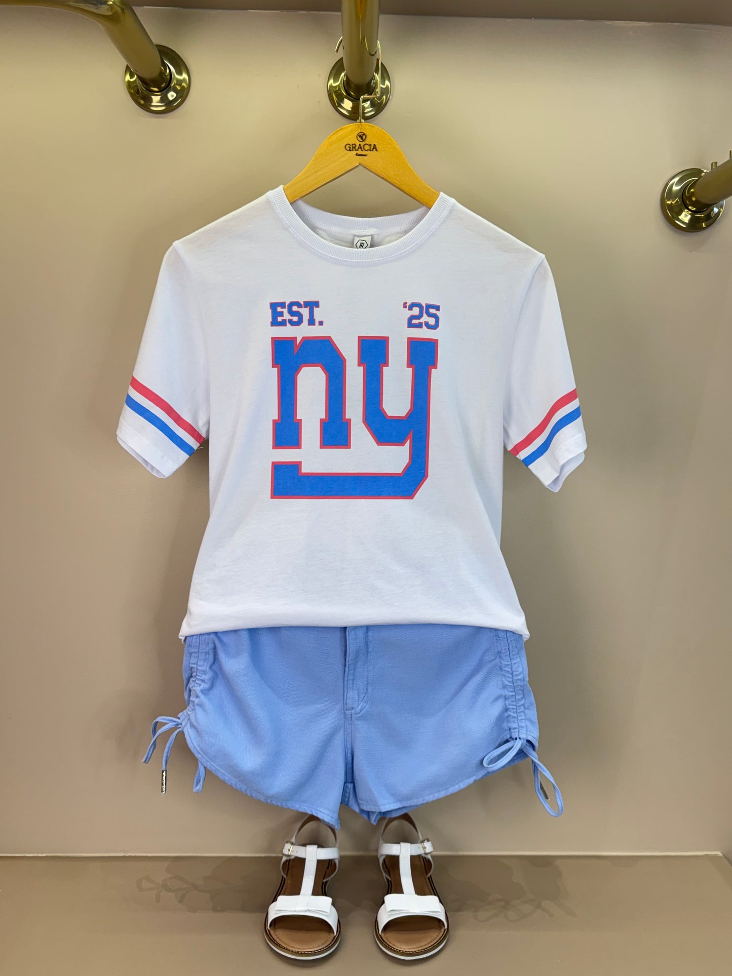 Conjunto Teen Camisa Oversized e Shorts com Amarração - Two In
