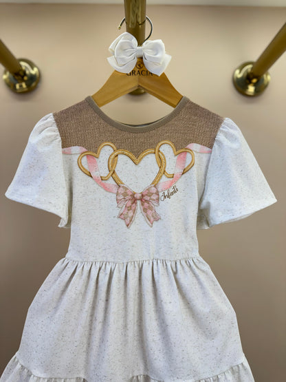 Vestido Infantil em Malha Power Bege Claro - Infanti