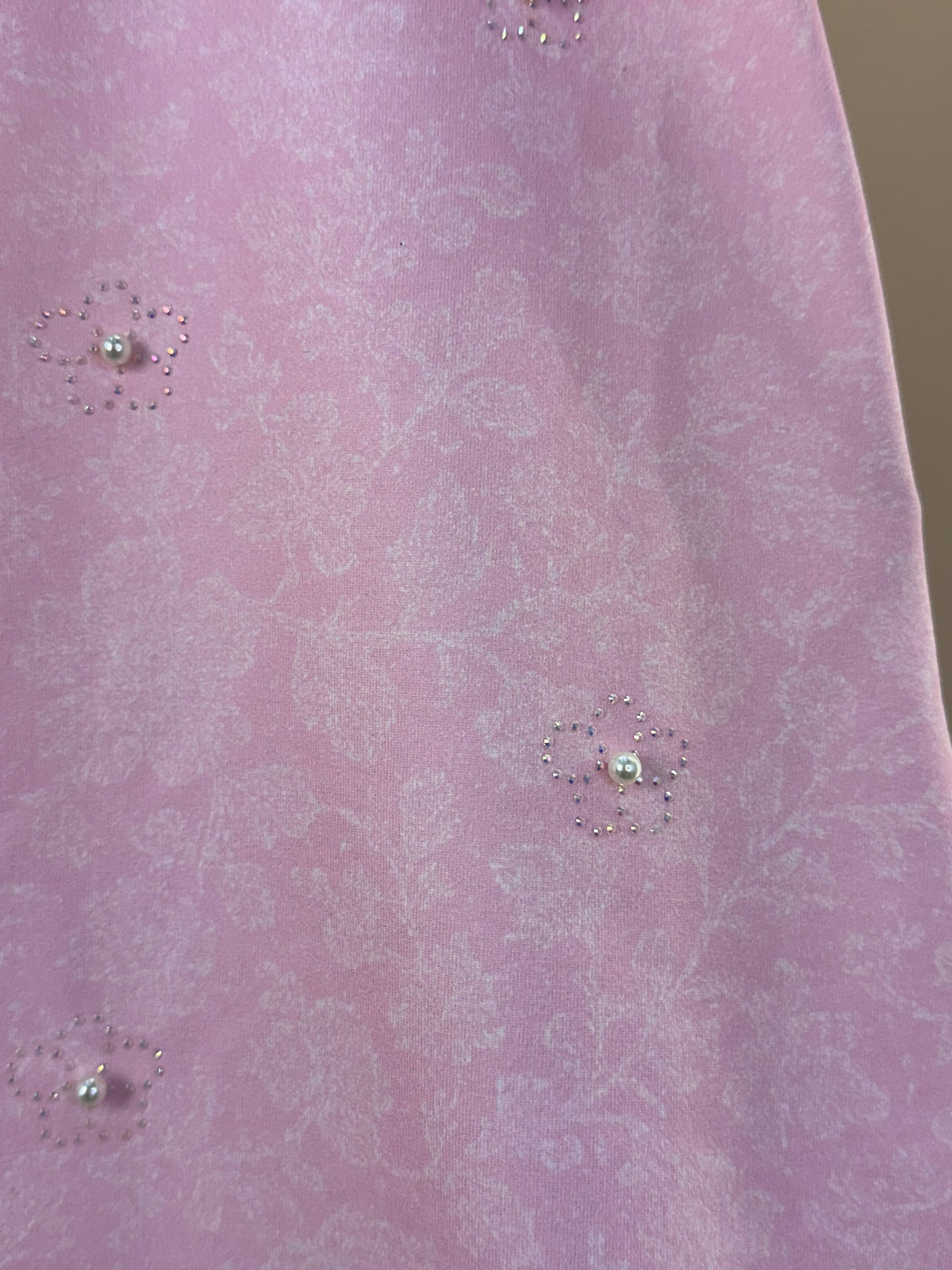 Vestido Infantil Rosa com Pérolas - Infanti