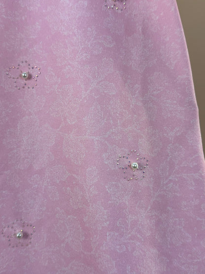 Vestido Infantil Rosa com Pérolas - Infanti