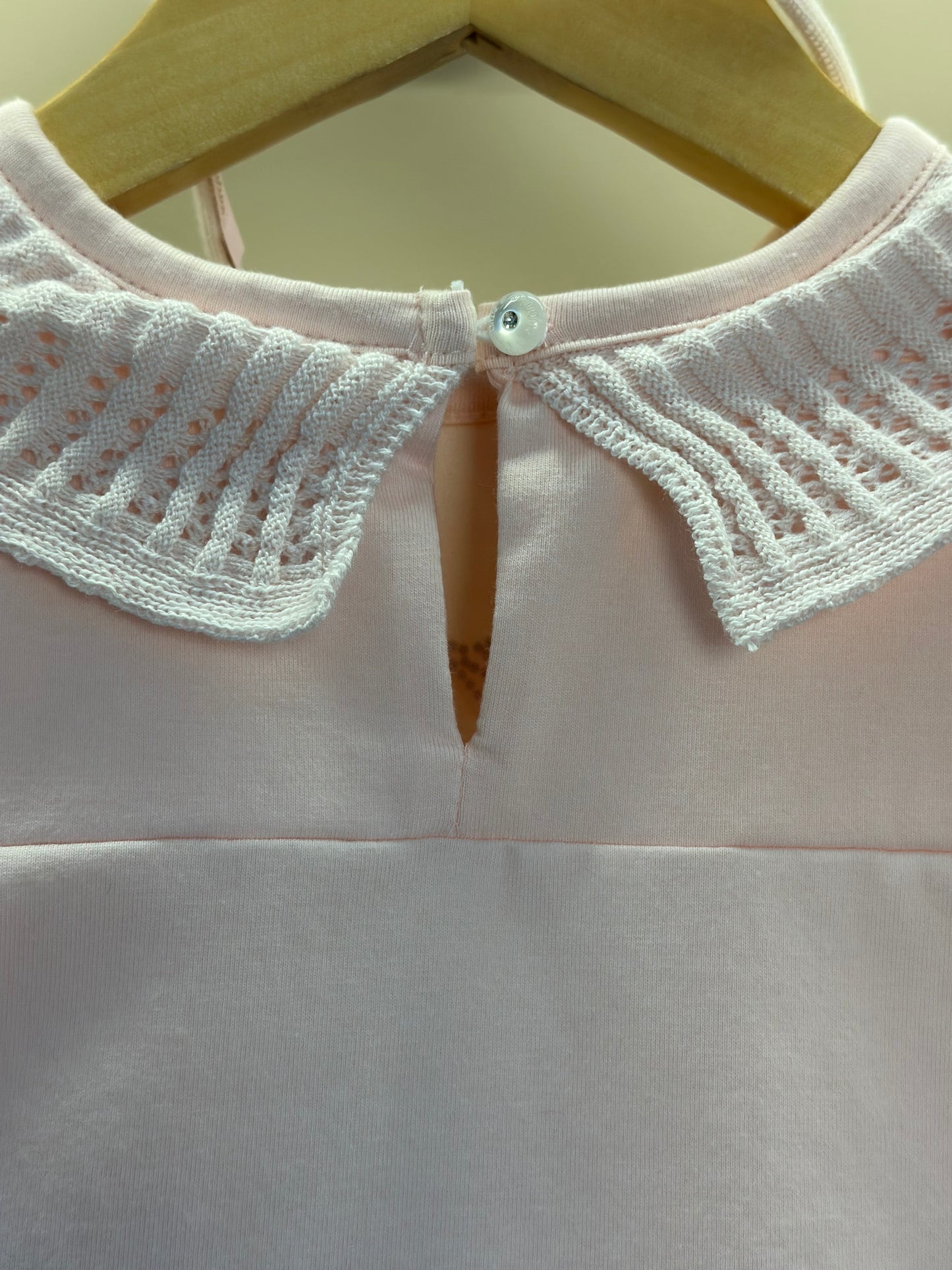 Conjunto Infantil Algodão Blusa Cotton Ursinhas Happy Gola Tricot e Saia Babados Ursinhas Listras - Pituchinhus