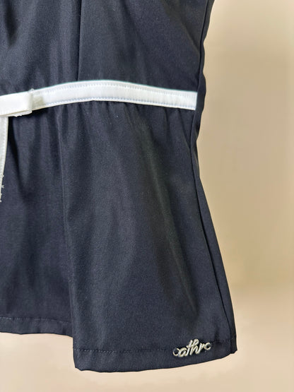 Blusa Teen Cropped Alfaiataria Laços Preto - Authoria