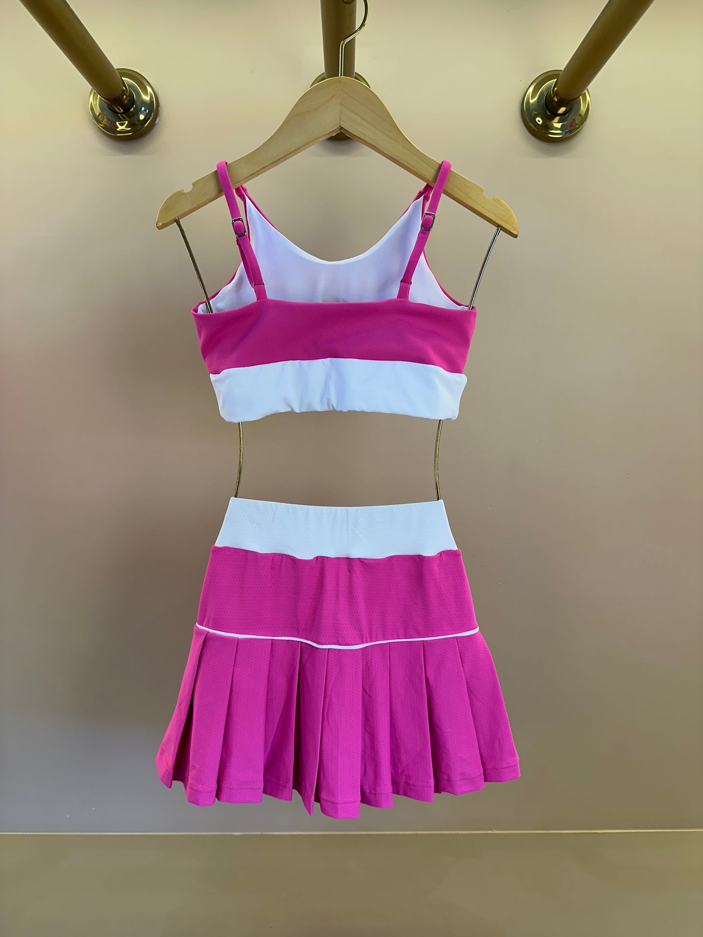Conjunto Infantil Top Sara Six e Saia Fernanda Dry Badminton - Siri Sport