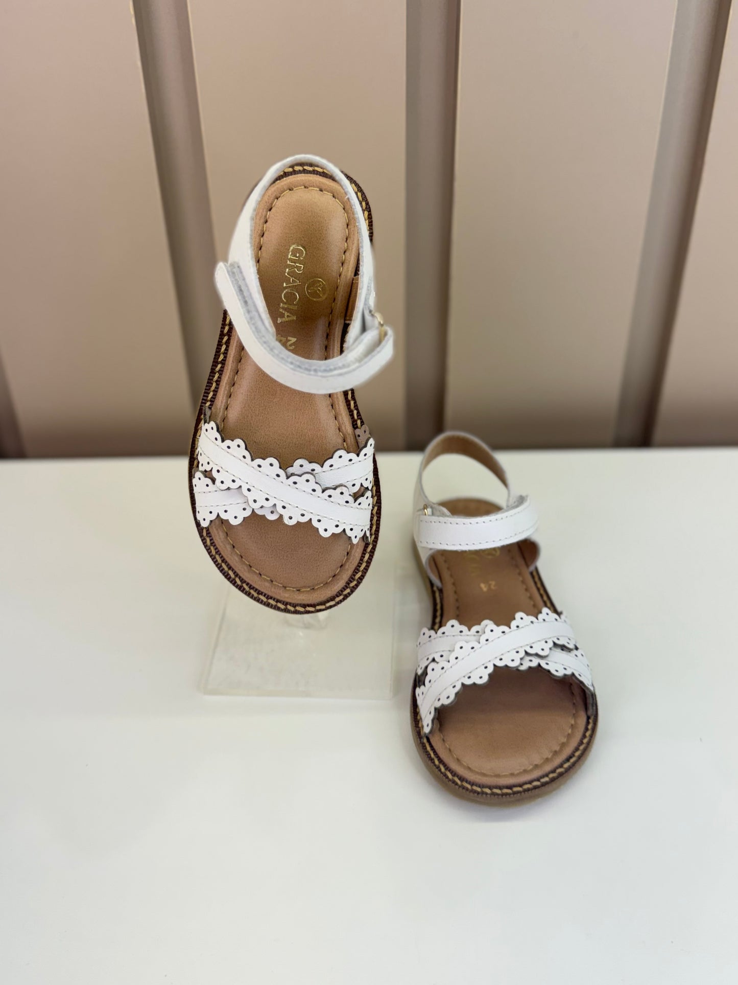 Sandália Infantil Valentina Branca - Gracia