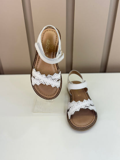 Sandália Infantil Valentina Branca - Gracia
