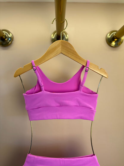 Conjunto Infantil Top Sara e Saia Lorena Patinação Rosa - Siri Sport
