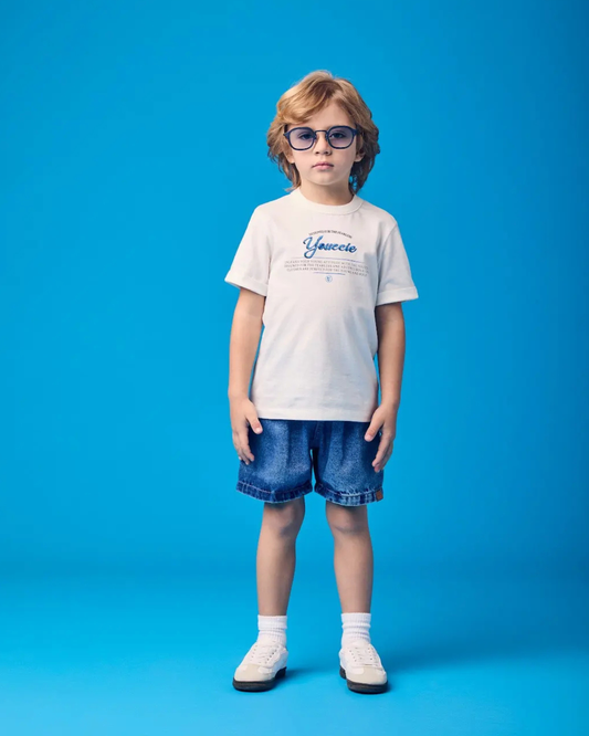 Conjunto Infantil T-Shirt e Bermuda Jeans - Youccie