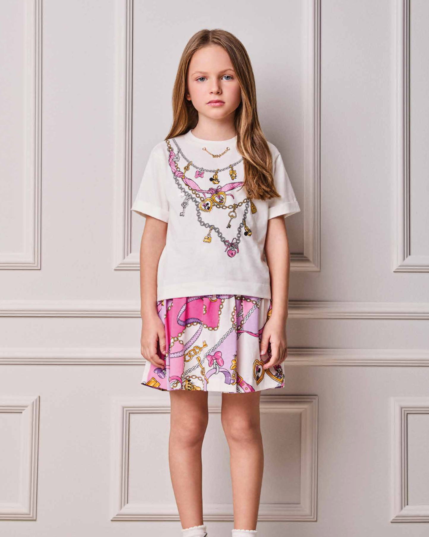 Conjunto Infantil Blusa e Saia Essentials Disney - Animê