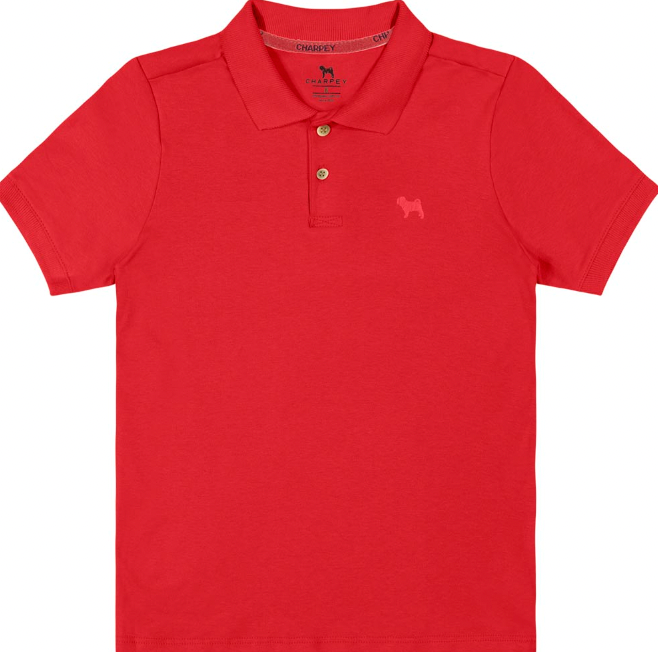 Polo Suedine Vermelho Charpey