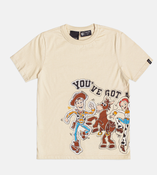 T-Shirt Infantil Estampa Toy Story Bege - Youccie