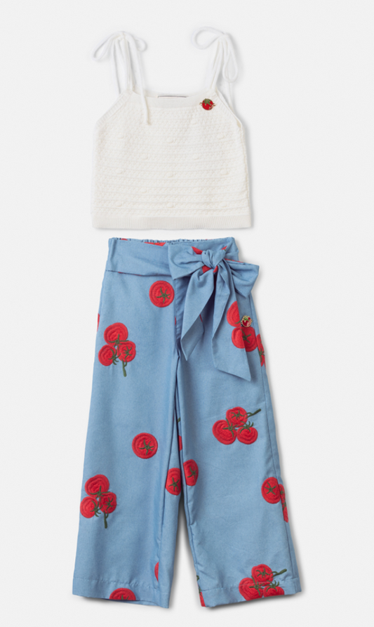 Conjunto Infantil Blusa e Calça Tomate - Animê