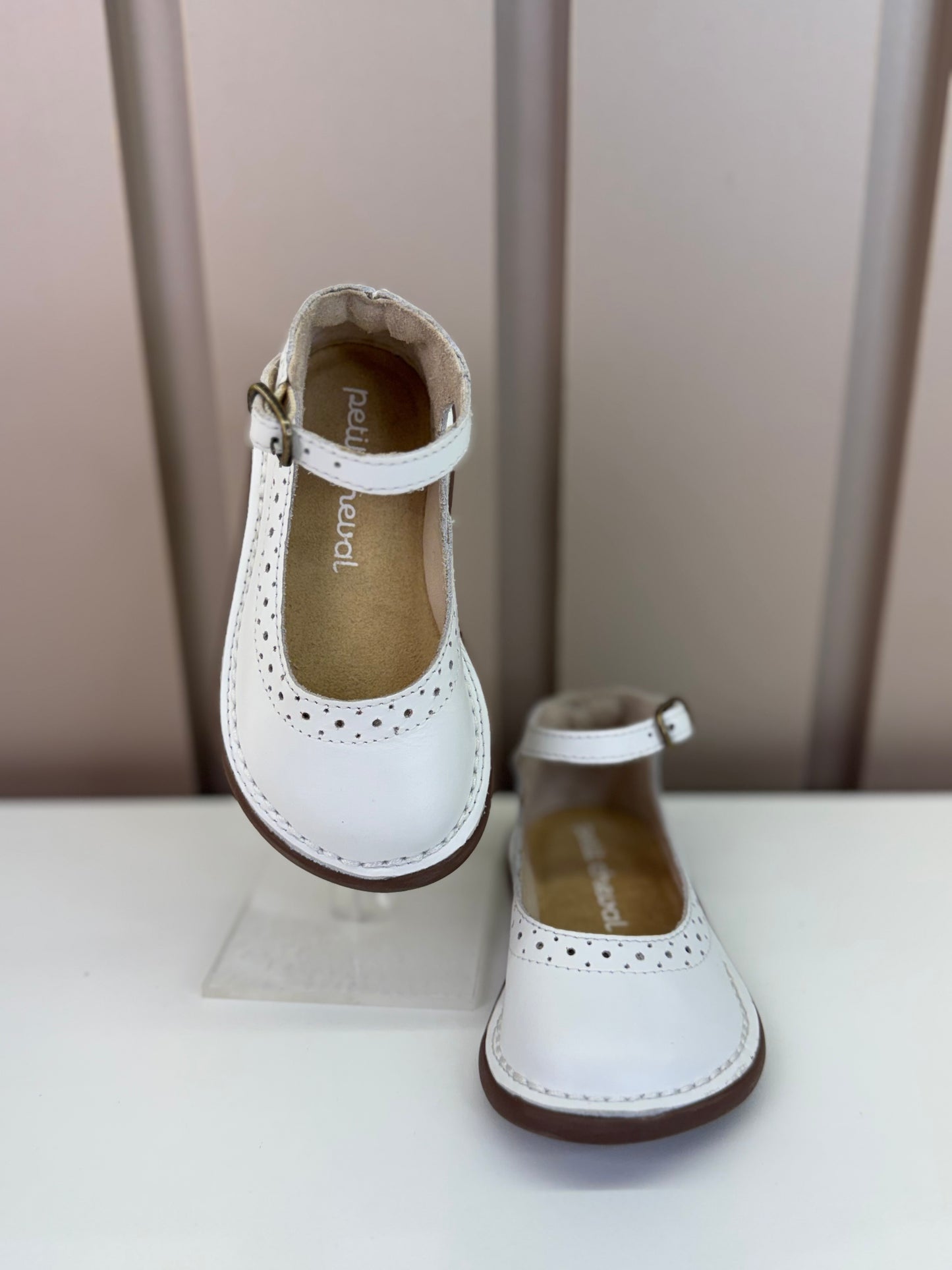 Sapato Infantil Patinete Branco - Petit Cheval