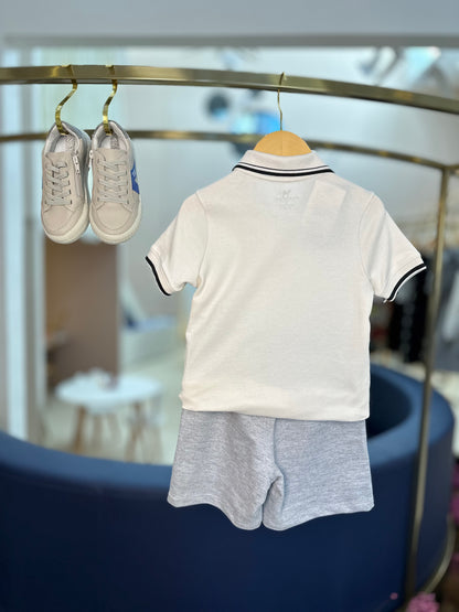 Camisa Polo Infantil Clássica Suedine Off - Charpey