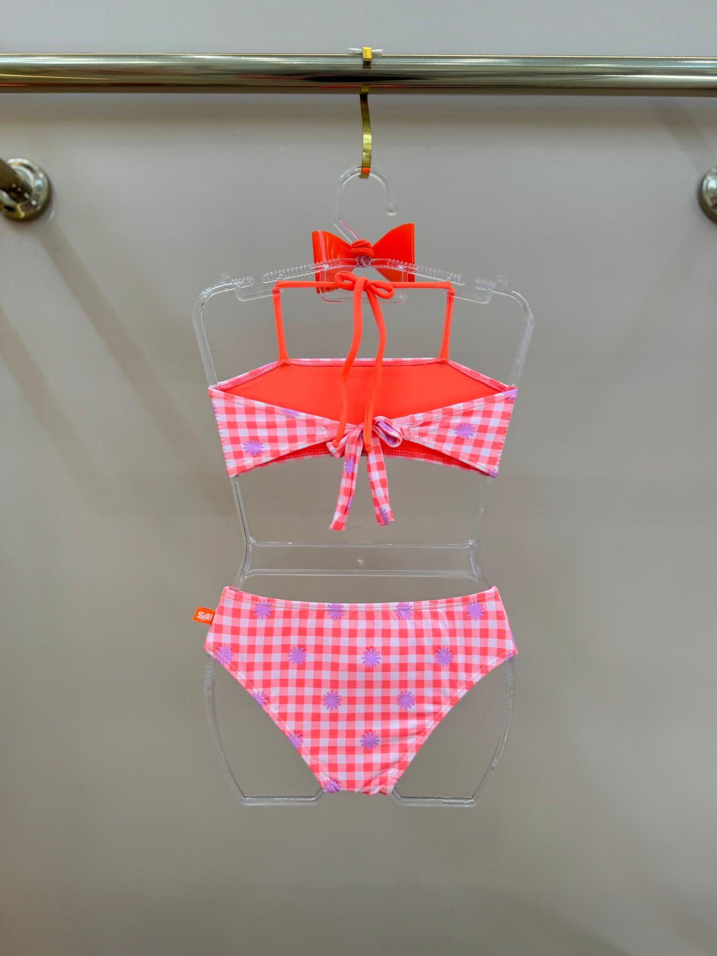 Biquíni Infantil Trio Cropped ML Lara Aplic Hot Est Piquenique - Siri Kids