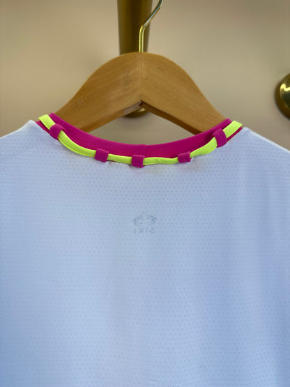 Conjunto Infantil Cropped Fernanda Dry e Saia Fernanda Dry Badminton Branco - Siri Sport
