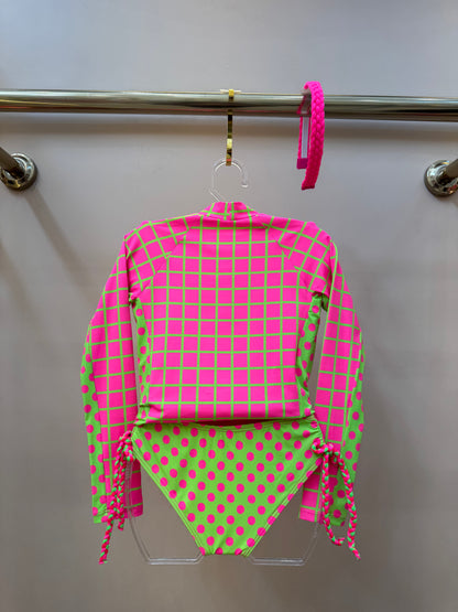 Biquíni Infantil Blusa ML Luna Aplic Est Turtle - Siri Kids