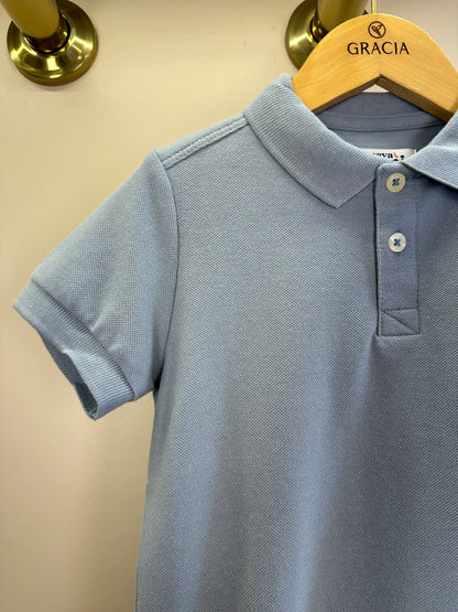 Polo Infantil Piquet Básica Azul Claro - Reserva Mini