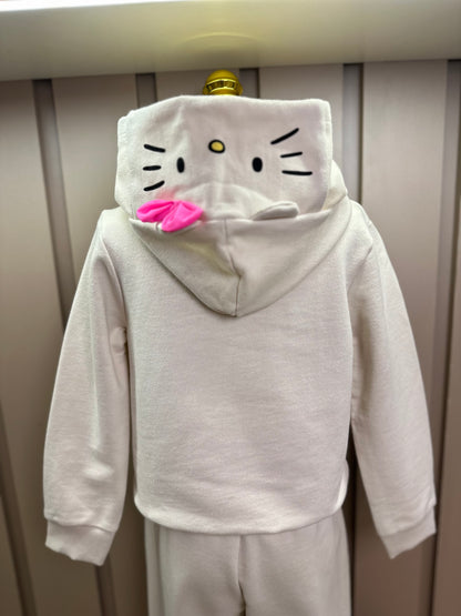 Conjunto Infantil Moletom Casaco Cute Style e Calça Hello Kitty - Momi