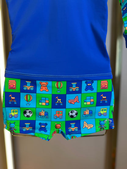 Conjunto Bebê Blusa Proteção e Sunga Lucca Toy - Siri Kids