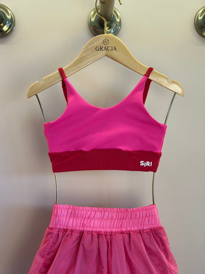 Conjunto Infantil Top Sara Maxxi e Shorts Dani Oncinha Pink - Siri Sport