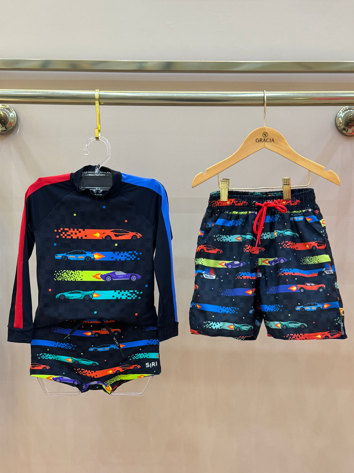 Shorts Infantil Bruno Est. Race - Siri Kids