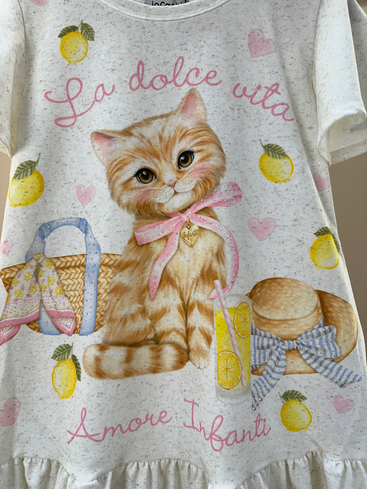 Vestido Infantil Gatinha La Dolce Vita - Infanti