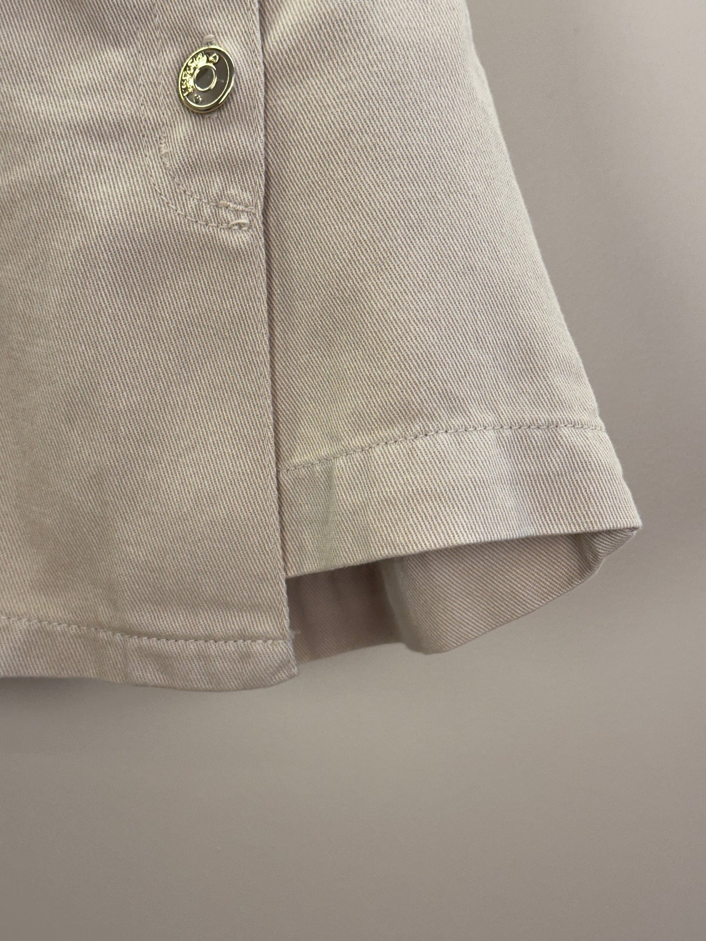 Shorts-Saia Infantil Sarja com Botões - Momi