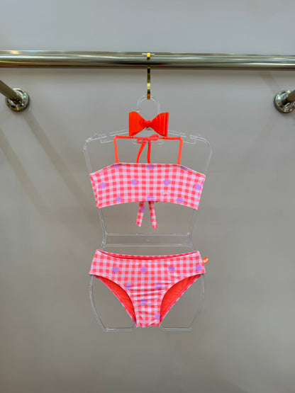 Biquíni Infantil Trio Cropped ML Lara Aplic Hot Est Piquenique - Siri Kids