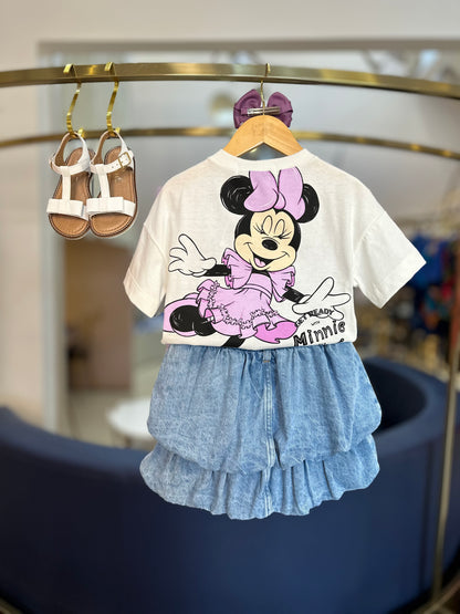 Saia Jeans Infantil Balonê - Animê