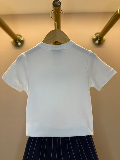 Conjunto Infantil T-shirt Seaborn e Bermuda Listrada - Youccie