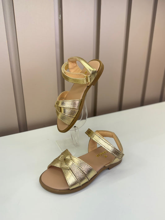 Sandália Infantil Trançada Dourada - Gracia